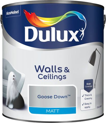 Dulux Matt Paint - Goose Down - 2.5 Litre