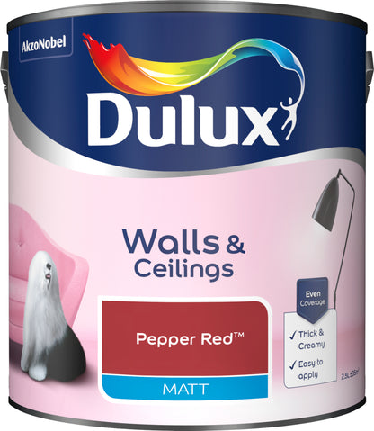 Dulux Matt Paint - Pepper Red - 2.5 Litre