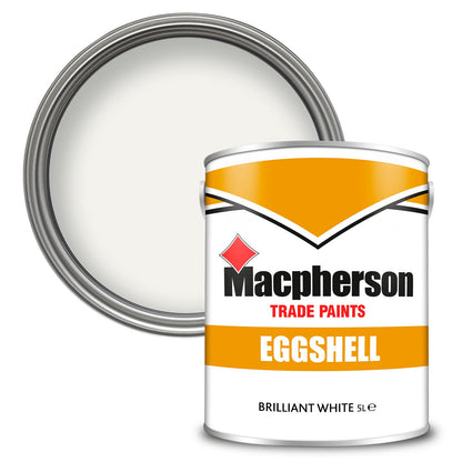 Macpherson Washable Eggshell Paint - Brilliant White