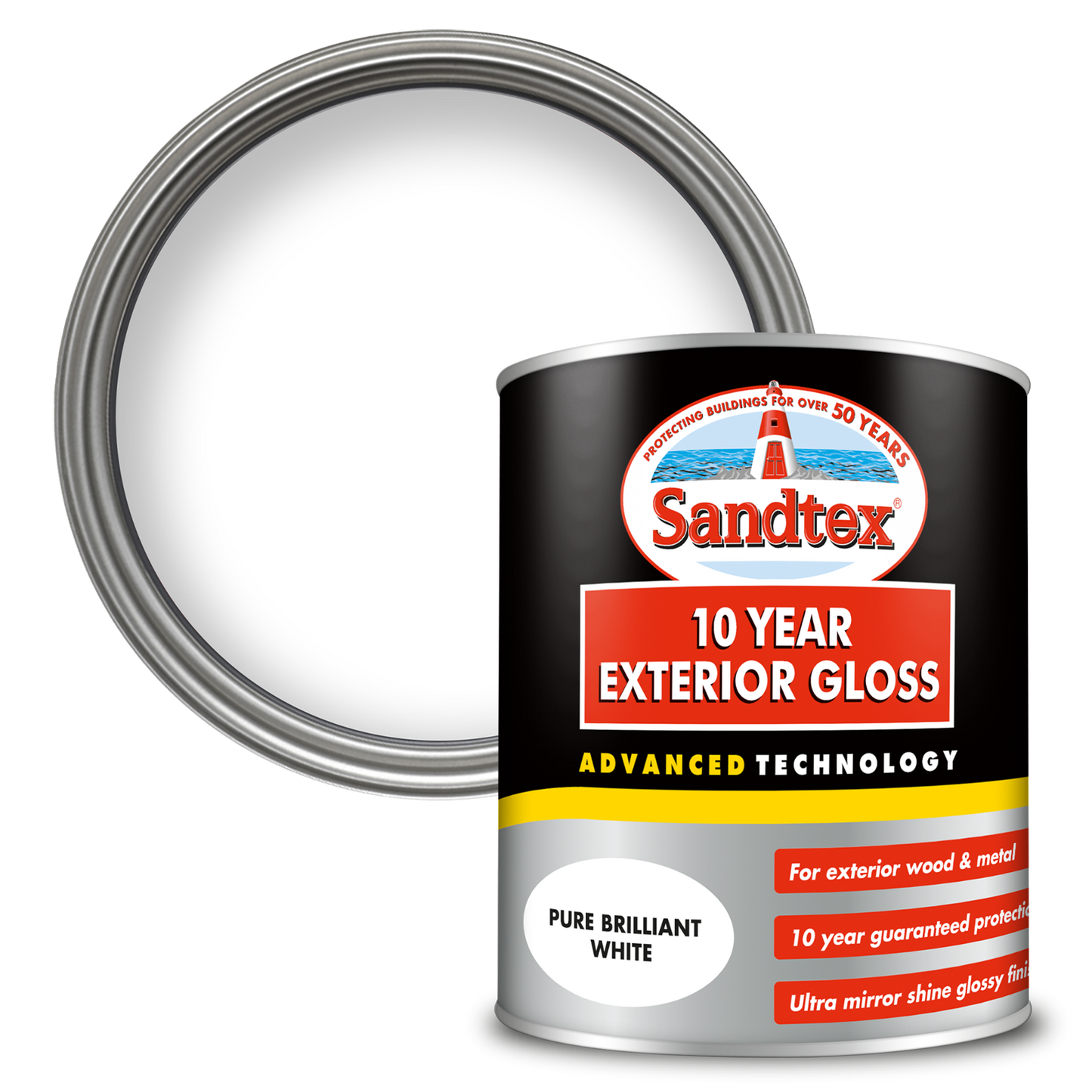 Sandtex 10 Year Exterior Gloss - Brilliant white