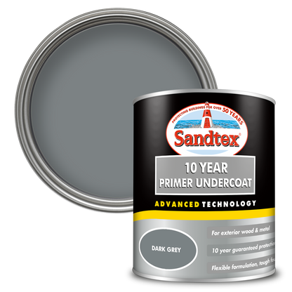 Sandtex 10 Year Primer Undercoat - Dark Grey