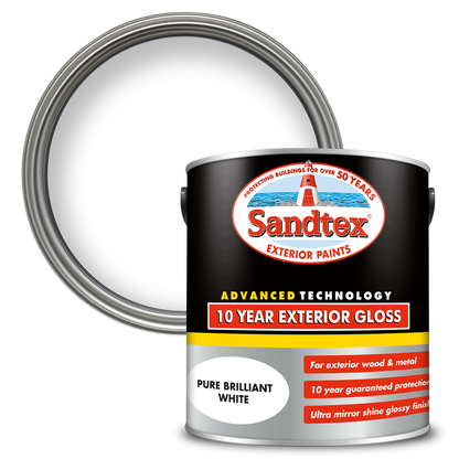 Sandtex 10 Year Exterior Gloss - Brilliant white