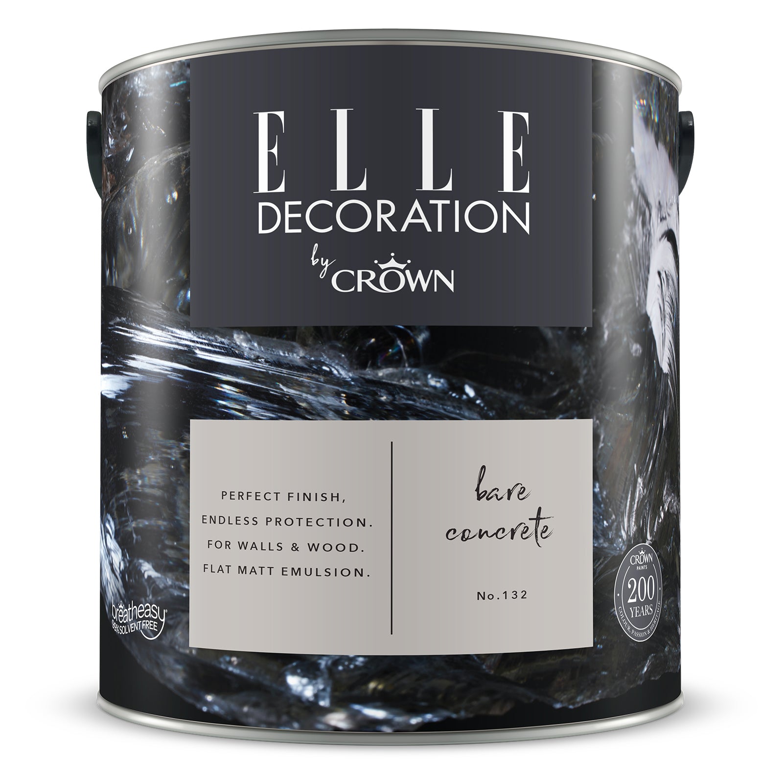 Crown Retail Elle Decoration Flat Matt - Bare Concrete