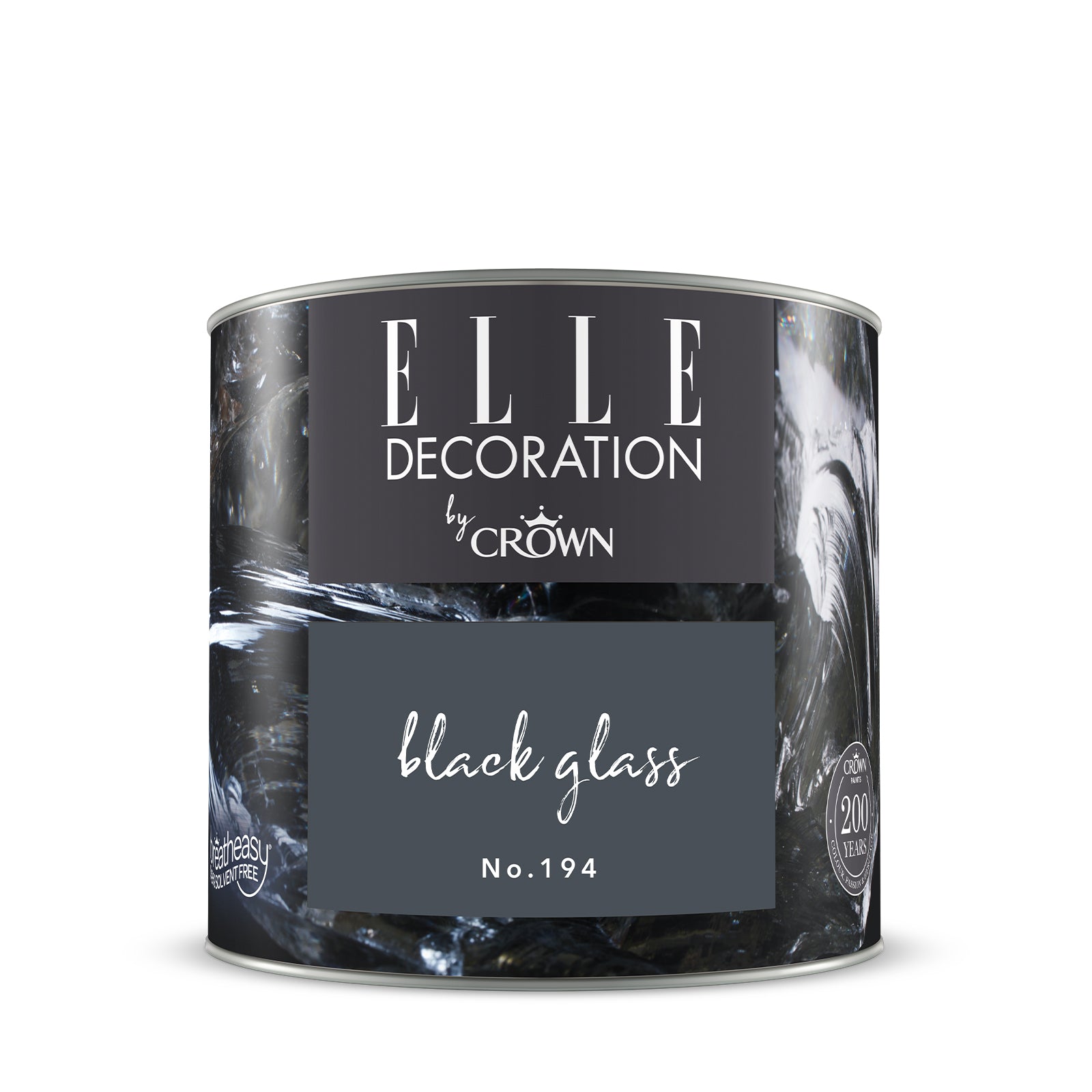 Crown Retail Elle Decoration Flat Matt - Black Glass