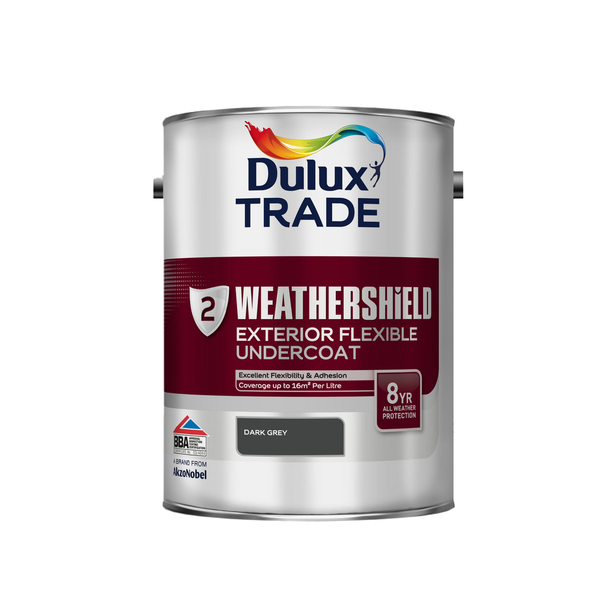 Dulux Trade WeatherShield Exterior Undercoat - Dark Grey