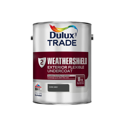 Dulux Trade WeatherShield Exterior Undercoat - Dark Grey