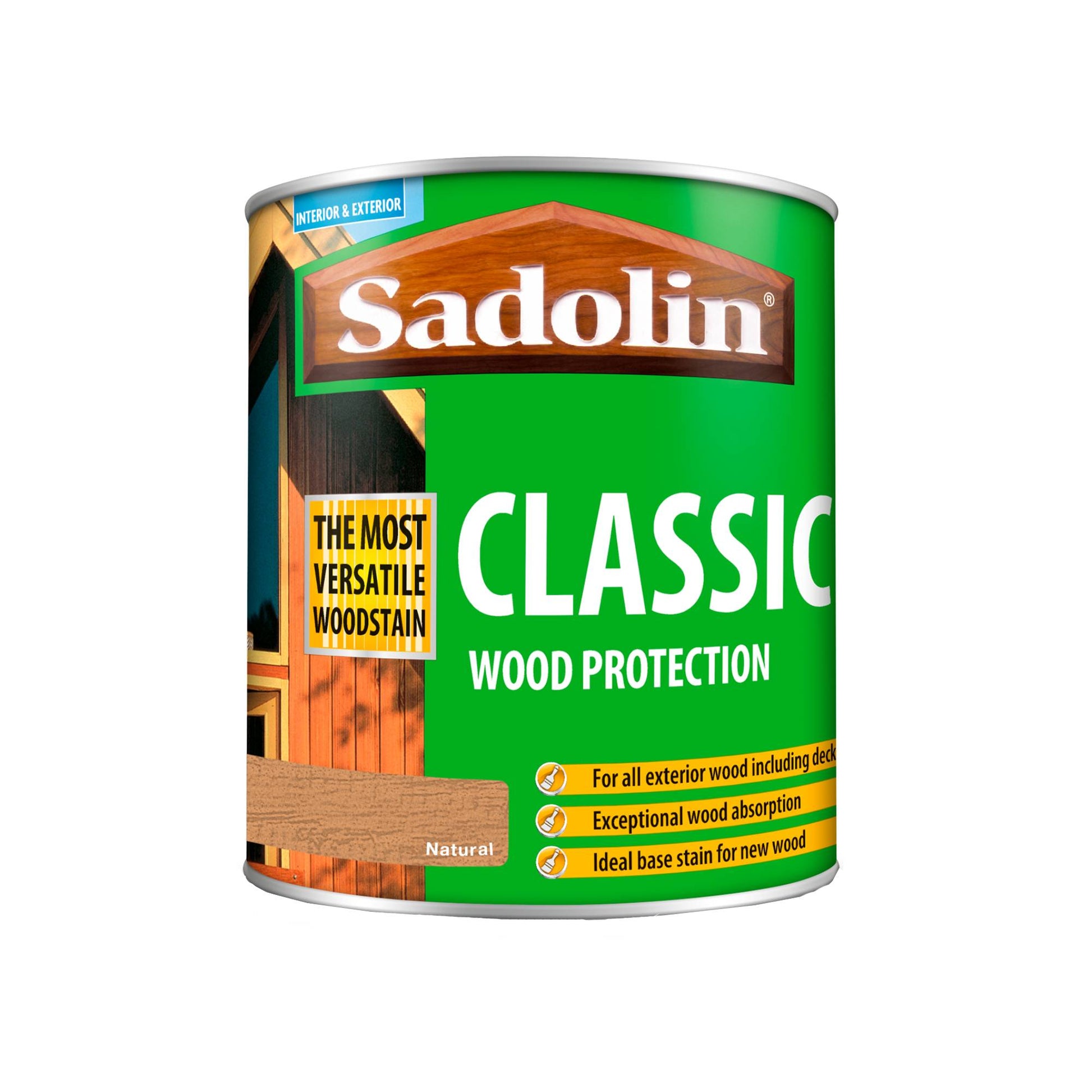 Sadolin Weatherproof Interior and Exterior Wood Stain - Natural