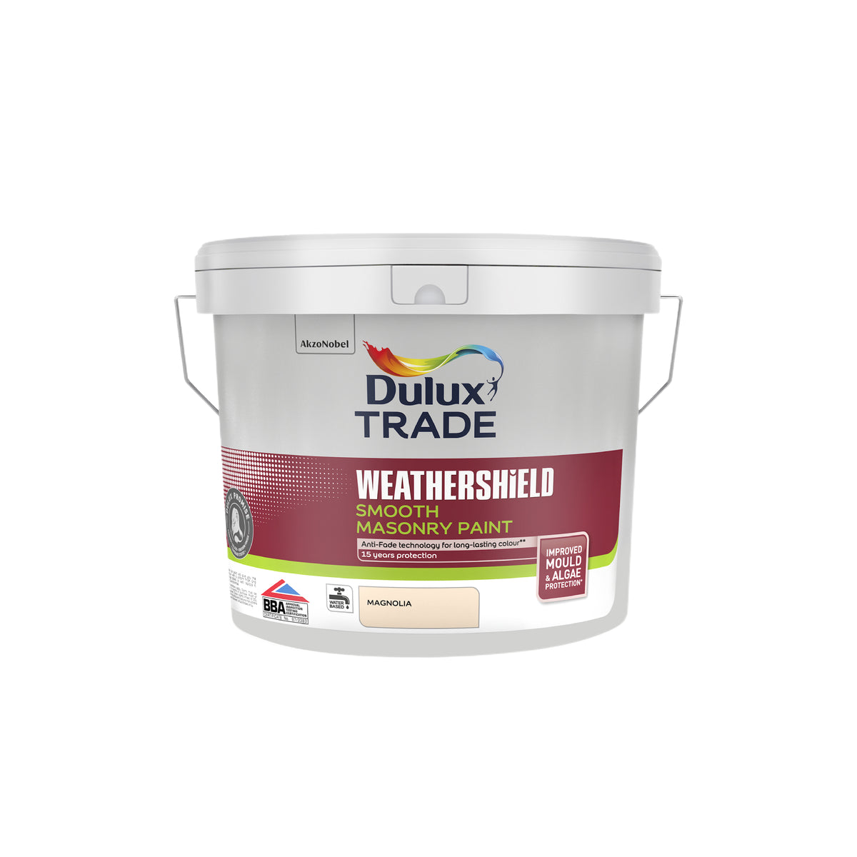 Dulux Trade WeatherShield Smooth Masonry Paint - Magnolia