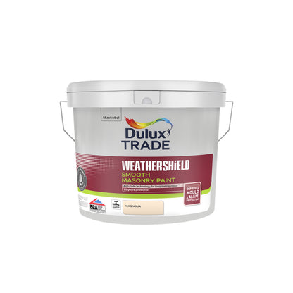Dulux Trade WeatherShield Smooth Masonry Paint - Magnolia