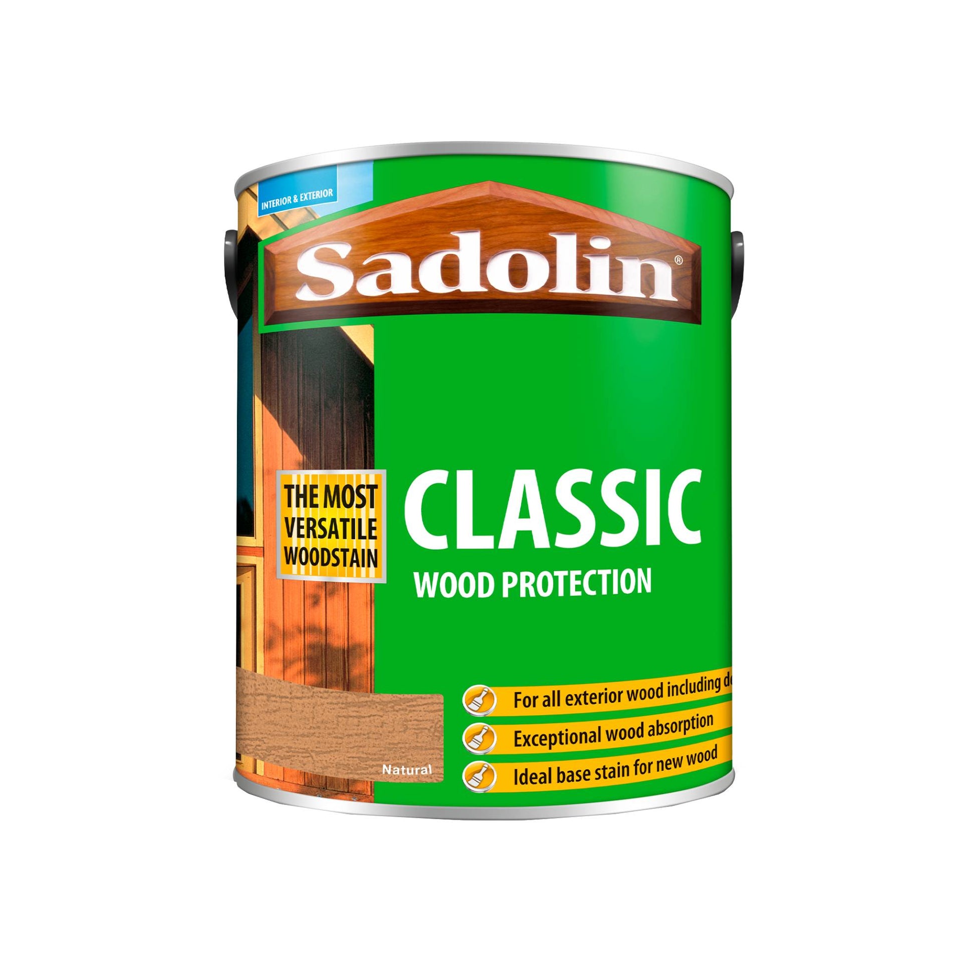 Sadolin Weatherproof Interior and Exterior Wood Stain - Natural