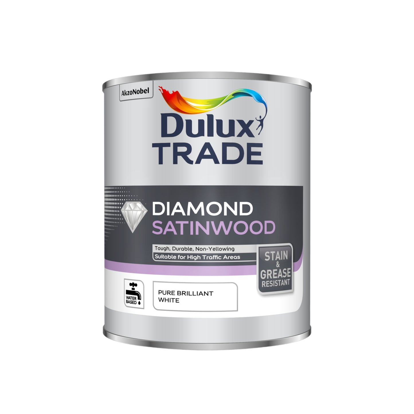Dulux Trade Diamond SatinWood - Pure Brilliant White