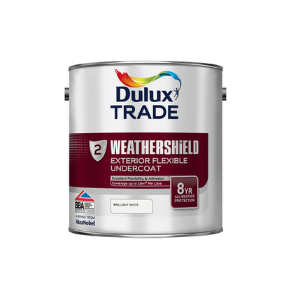 Dulux Trade WeatherShield Exterior Undercoat - Brilliant White