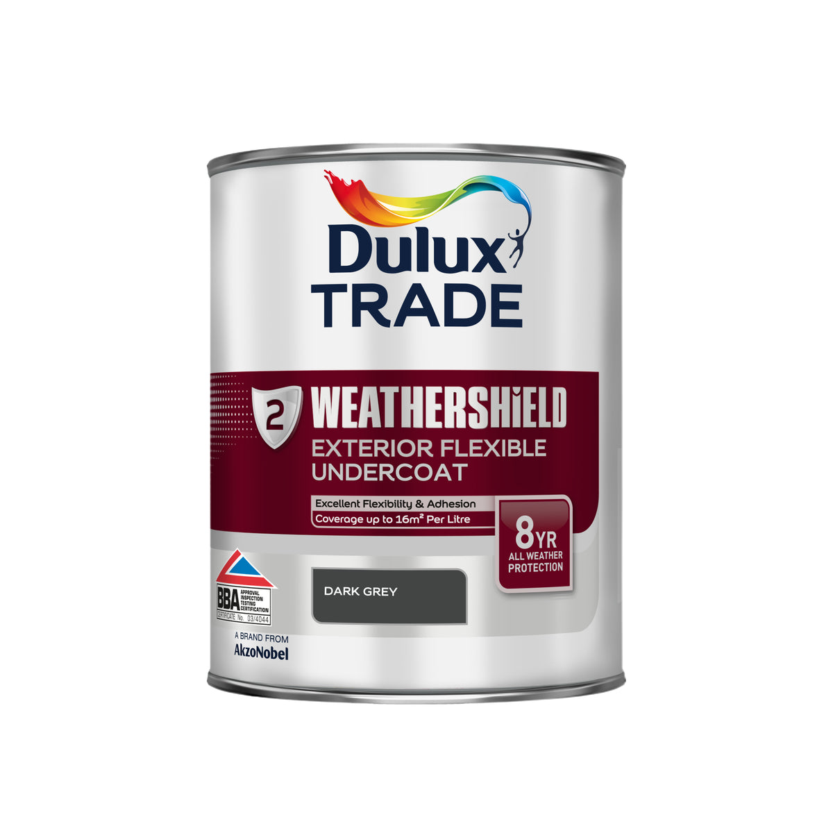 Dulux Trade WeatherShield Exterior Undercoat - Dark Grey