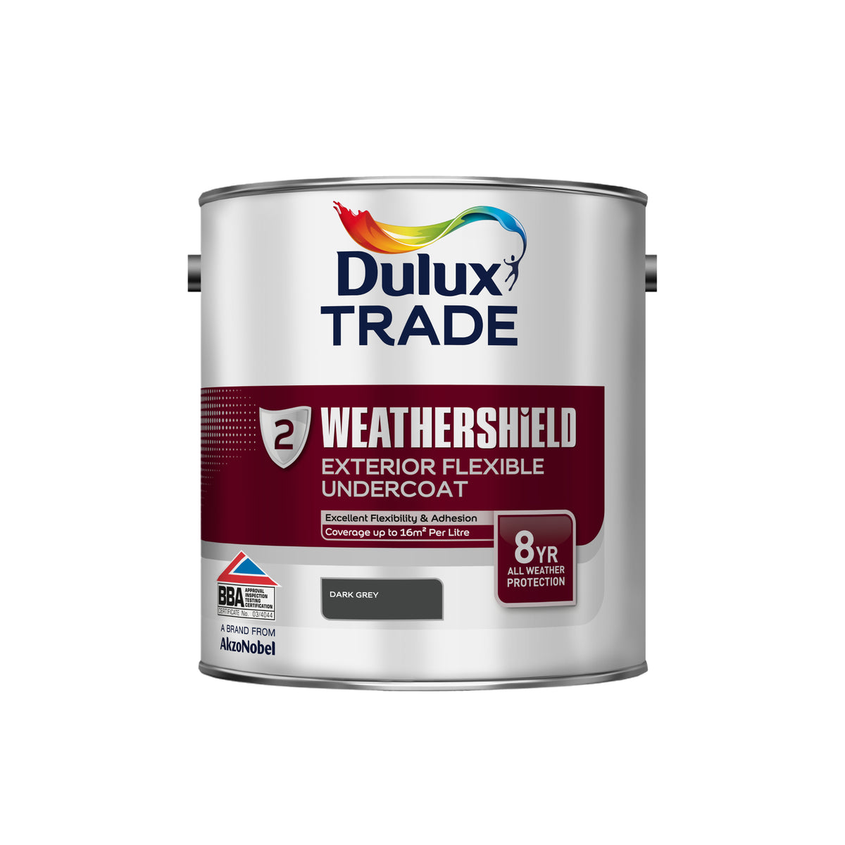 Dulux Trade WeatherShield Exterior Undercoat - Dark Grey
