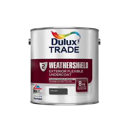 Dulux Trade WeatherShield Exterior Undercoat - Dark Grey