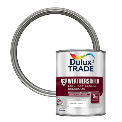 Dulux Trade WeatherShield Exterior Undercoat - Brilliant White