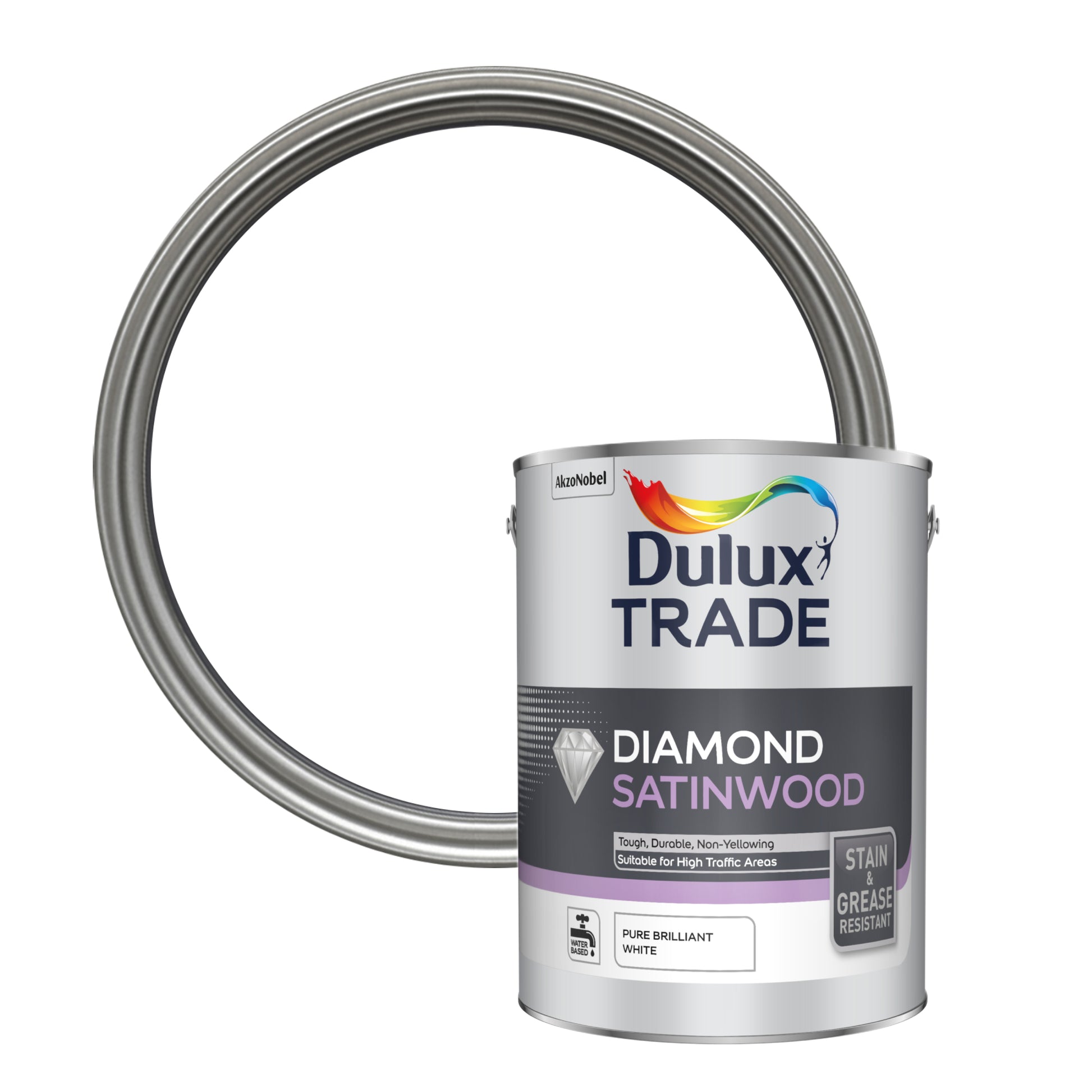 Dulux Trade Diamond SatinWood - Pure Brilliant White