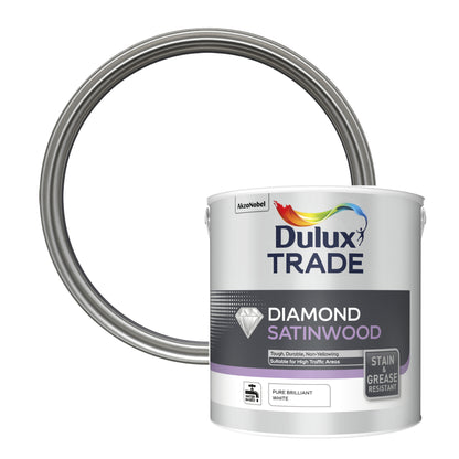 Dulux Trade Diamond SatinWood - Pure Brilliant White