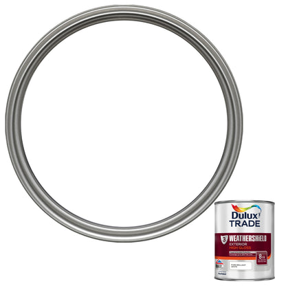 Dulux Trade WeatherShield Exterior Gloss Paint - Pure Brilliant White