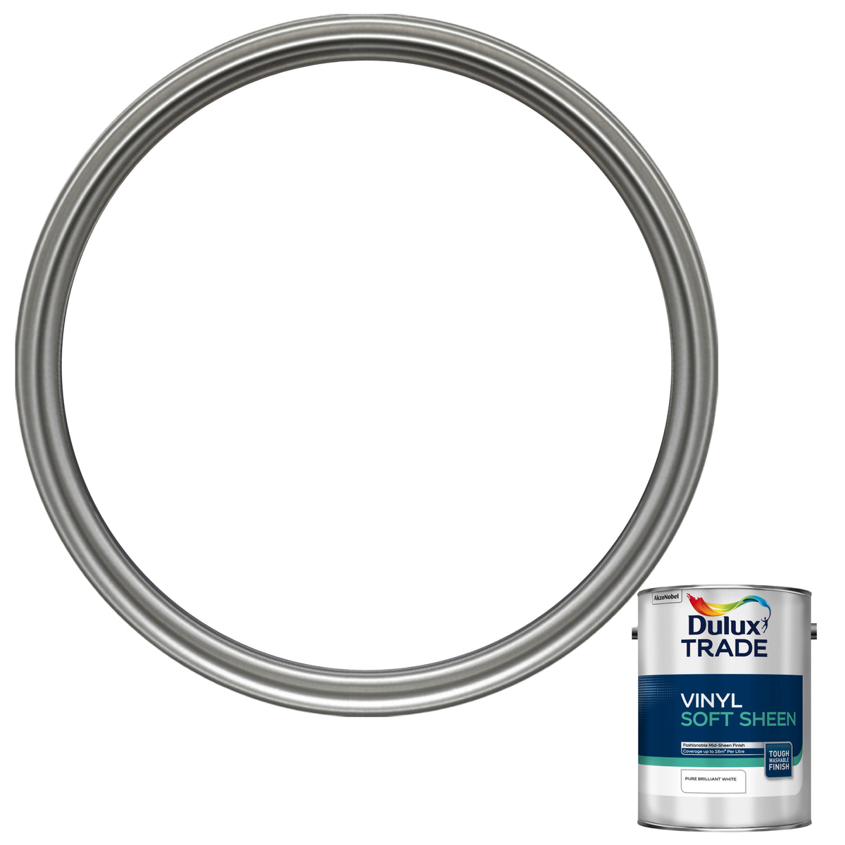 Dulux Trade Vinyl Soft Sheen - Pure Brilliant White - 5 Litre