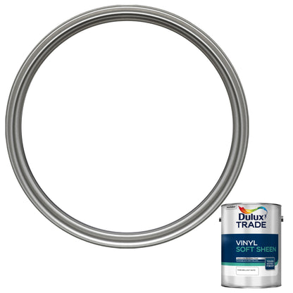 Dulux Trade Vinyl Soft Sheen - Pure Brilliant White - 5 Litre