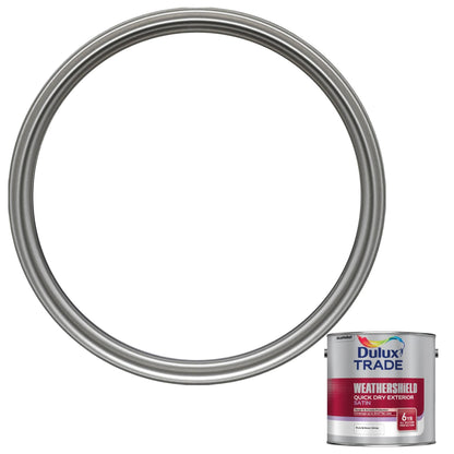 Dulux Trade WeatherShield Quick Dry Exterior Satin Paint - Pure Brilliant White