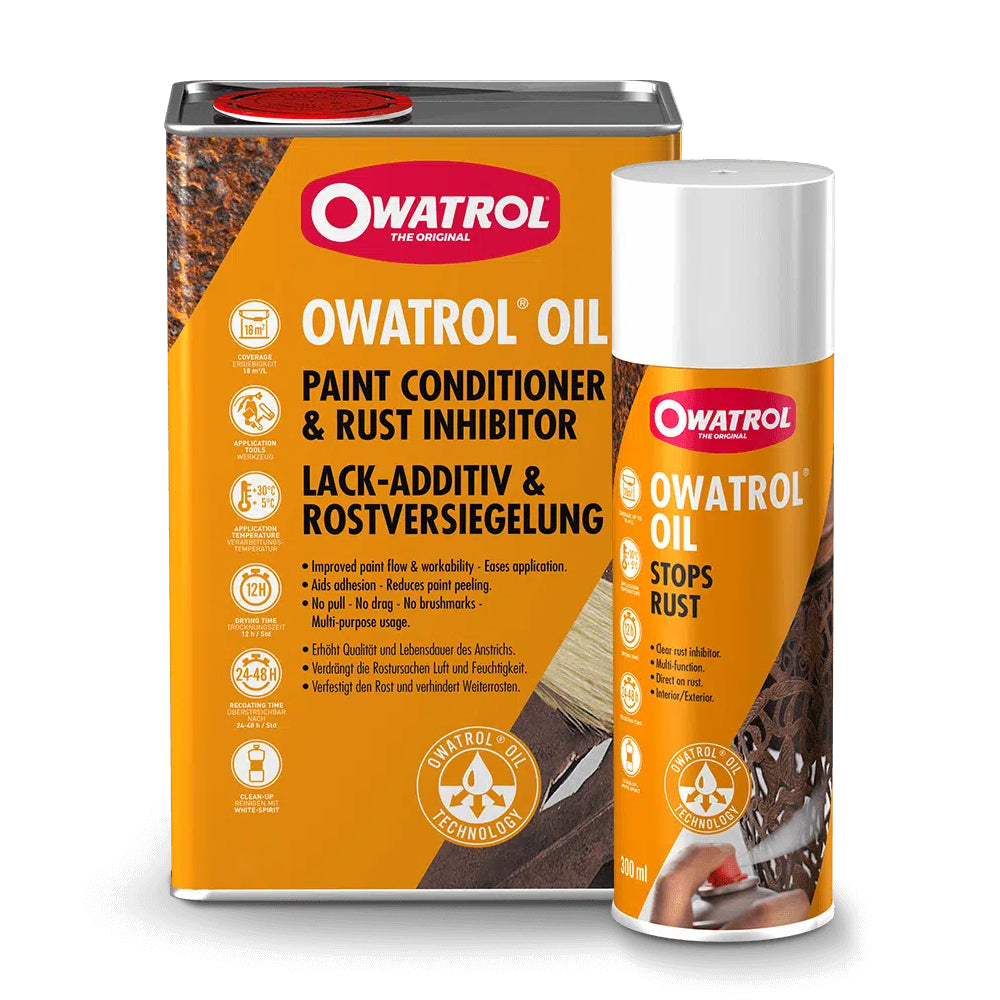 Rust Inhibitot Paint Owatrol Oil Penetrating Rust Inhibitor & Colourless Oil-Based Paint ...