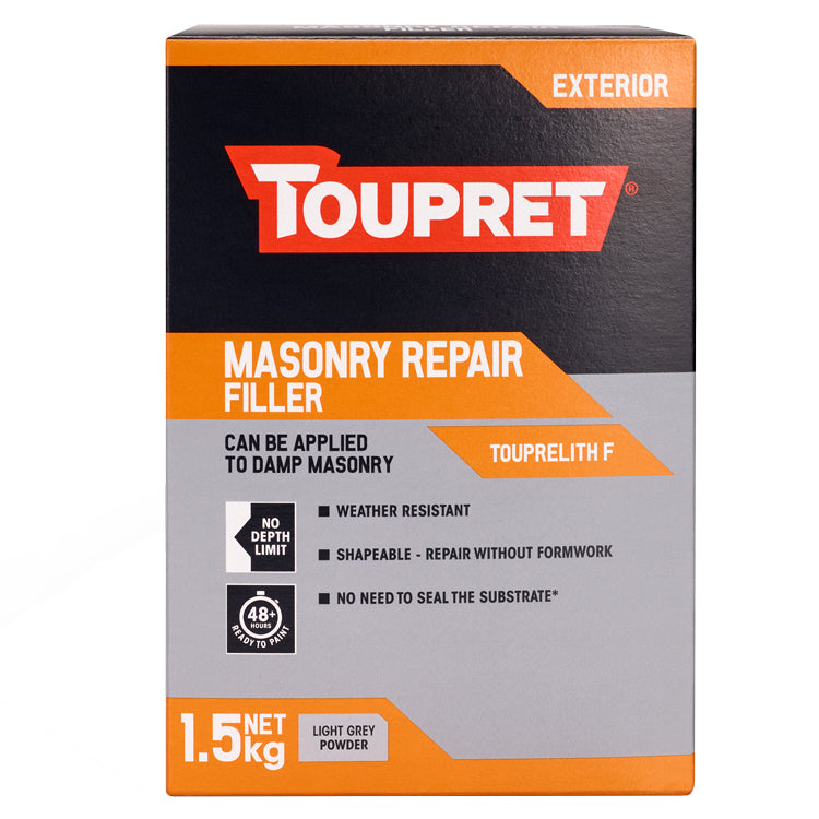 Toupret Masonry Repair Touprelith Filler - Light Grey - 1.5 Kg