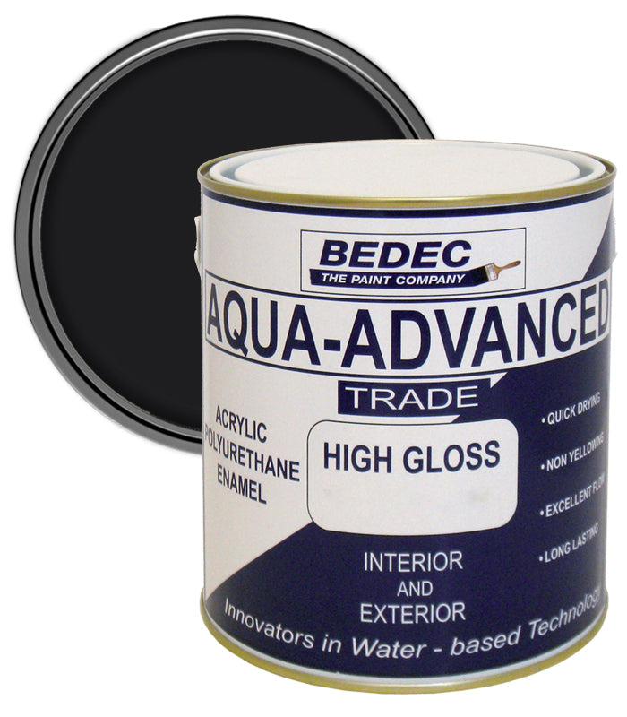 Bedec Aqua Advanced High Gloss Paint - Black