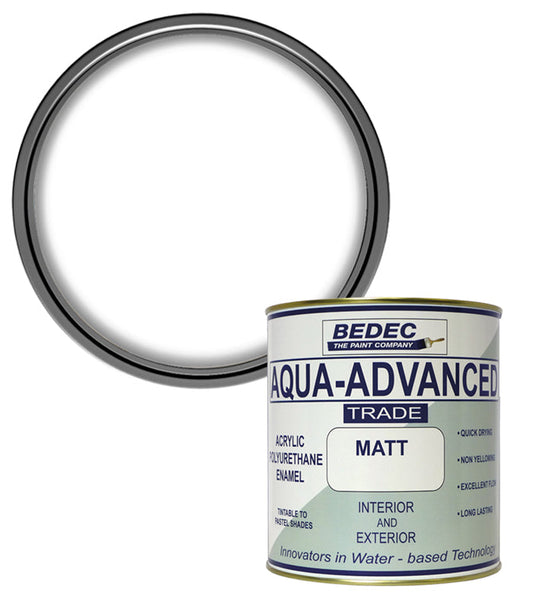Bedec Aqua Advanced Matt Paint - Brilliant White
