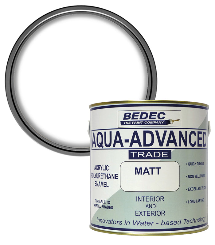 Bedec Aqua Advanced Matt Paint - Brilliant White