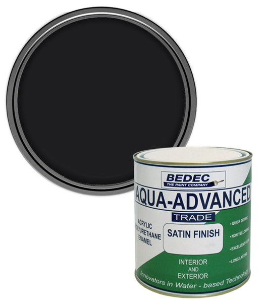 Bedec Aqua Advanced Satin Paint - Black