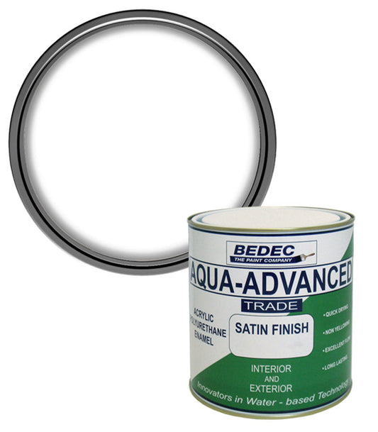 Bedec Aqua Advanced Satin Paint- Brilliant White
