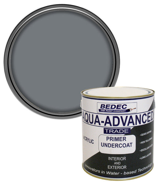 Bedec Aqua Advanced Primer Undercoat Paint - Dark Grey