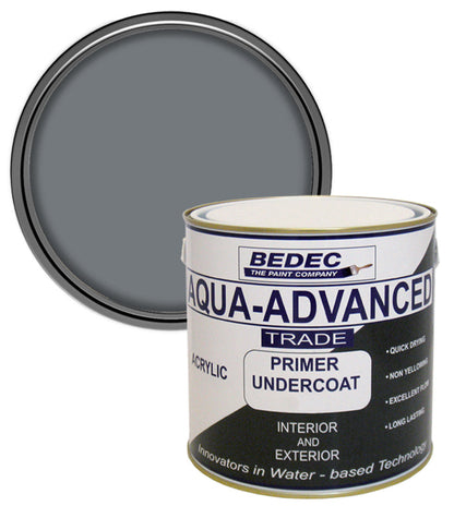 Bedec Aqua Advanced Primer Undercoat Paint - Dark Grey