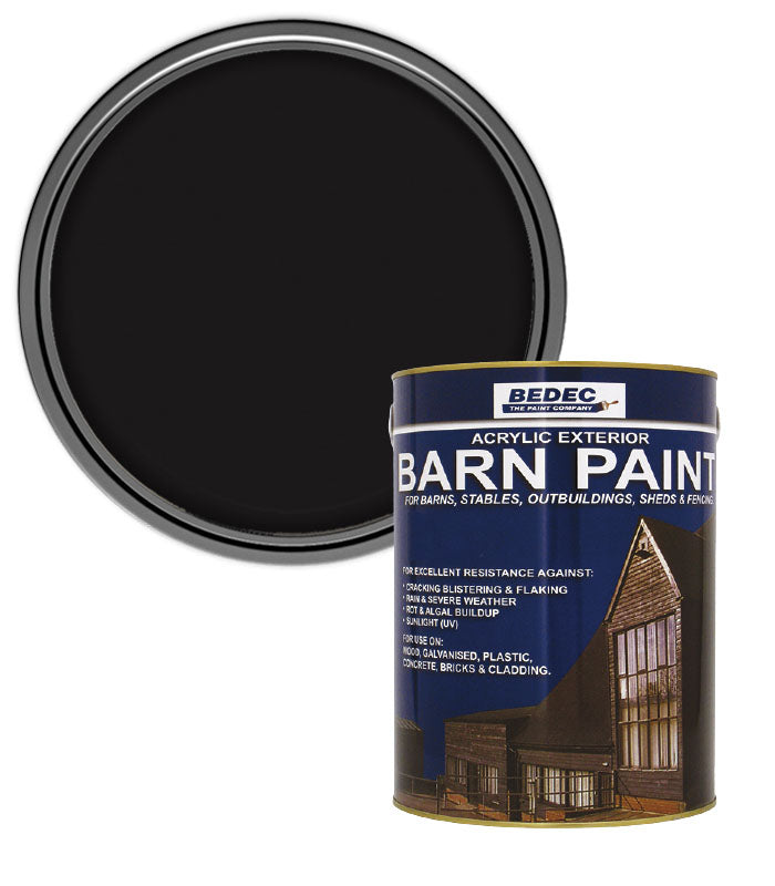 Bedec Barn Semi Gloss Paint - Black