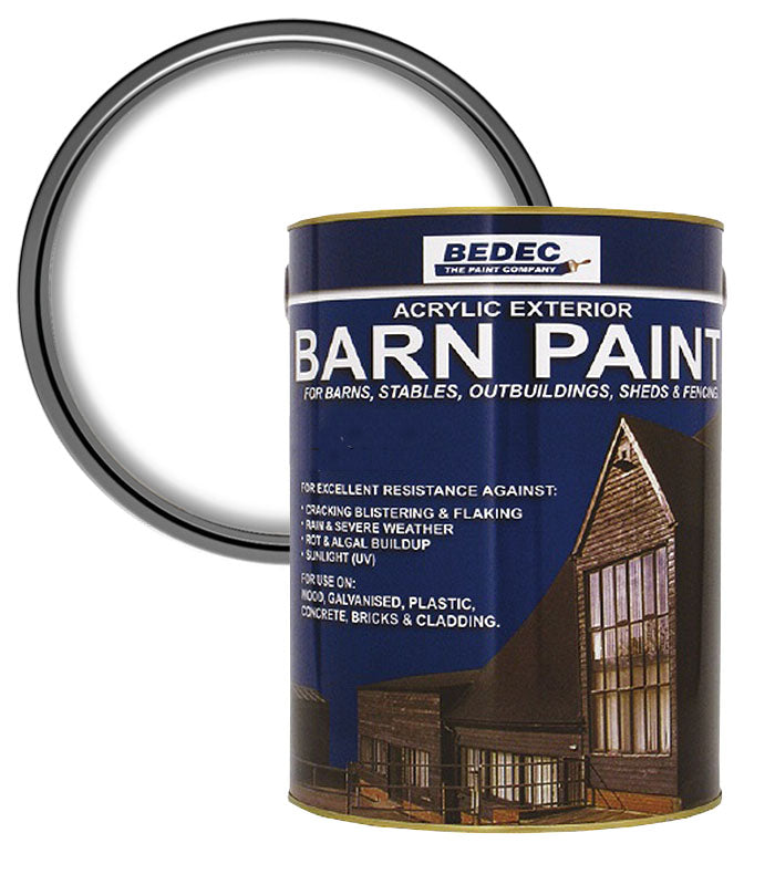 Bedec Barn Semi Gloss Paint - White