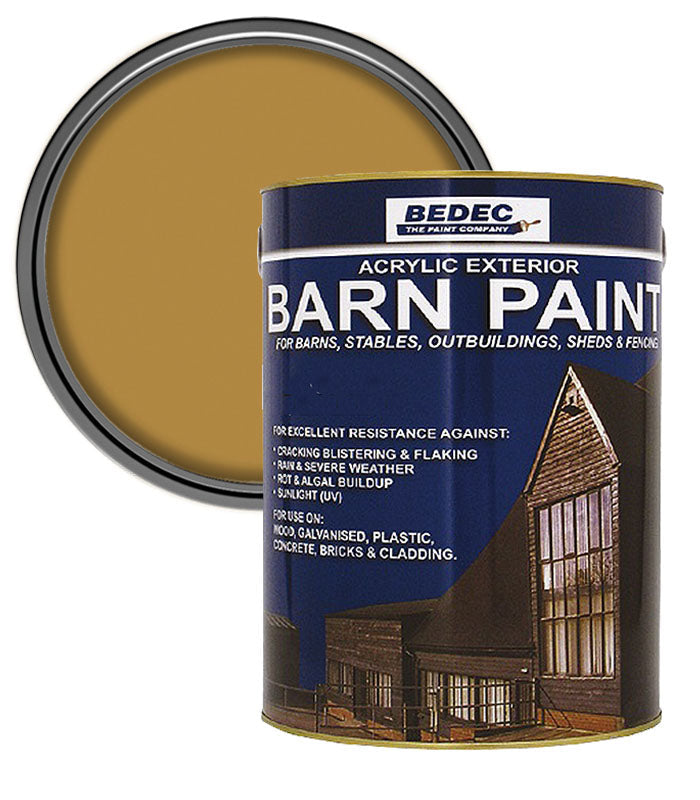 Bedec Barn Semi Gloss Paint - Solid Pine