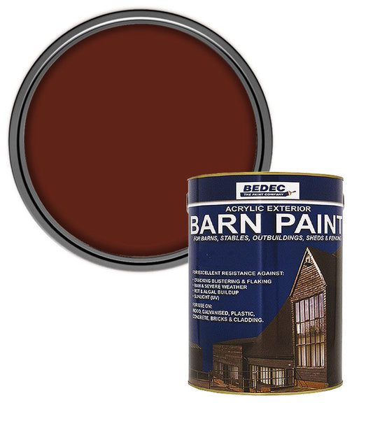Bedec Barn Semi Gloss Paint - Tile Red