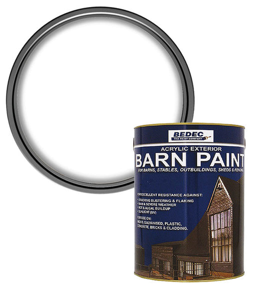 Bedec Barn Semi Gloss Paint - White