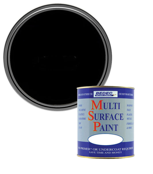 Bedec Multi Surface Soft Gloss Paint - Black