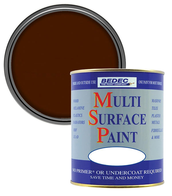 Bedec Multi Surface Soft Gloss Paint - Chocolate