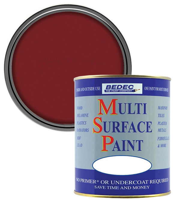 Bedec Multi Surface Soft Gloss Paint - Claret