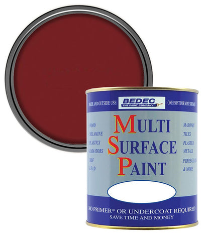 Bedec Multi Surface Soft Gloss Paint - Claret