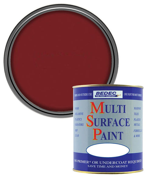 Bedec Multi Surface Soft Gloss Paint - Claret