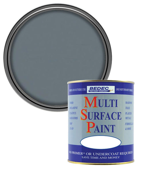 Bedec Multi Surface Soft Gloss Paint - Dark Grey