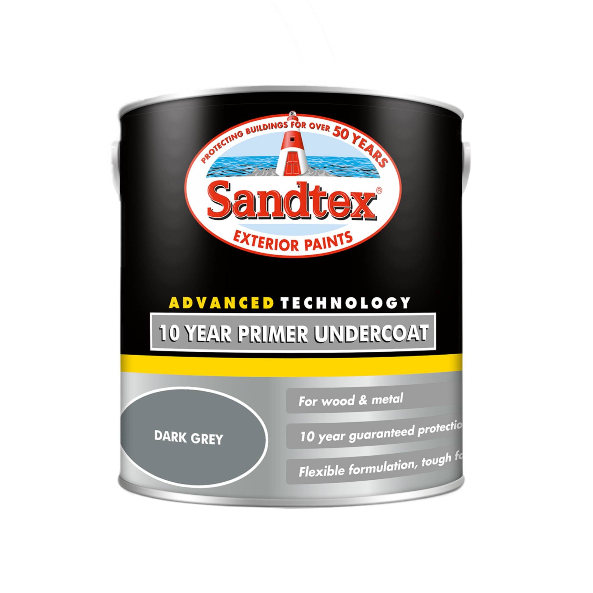 Sandtex 10 Year Primer Undercoat - Dark Grey
