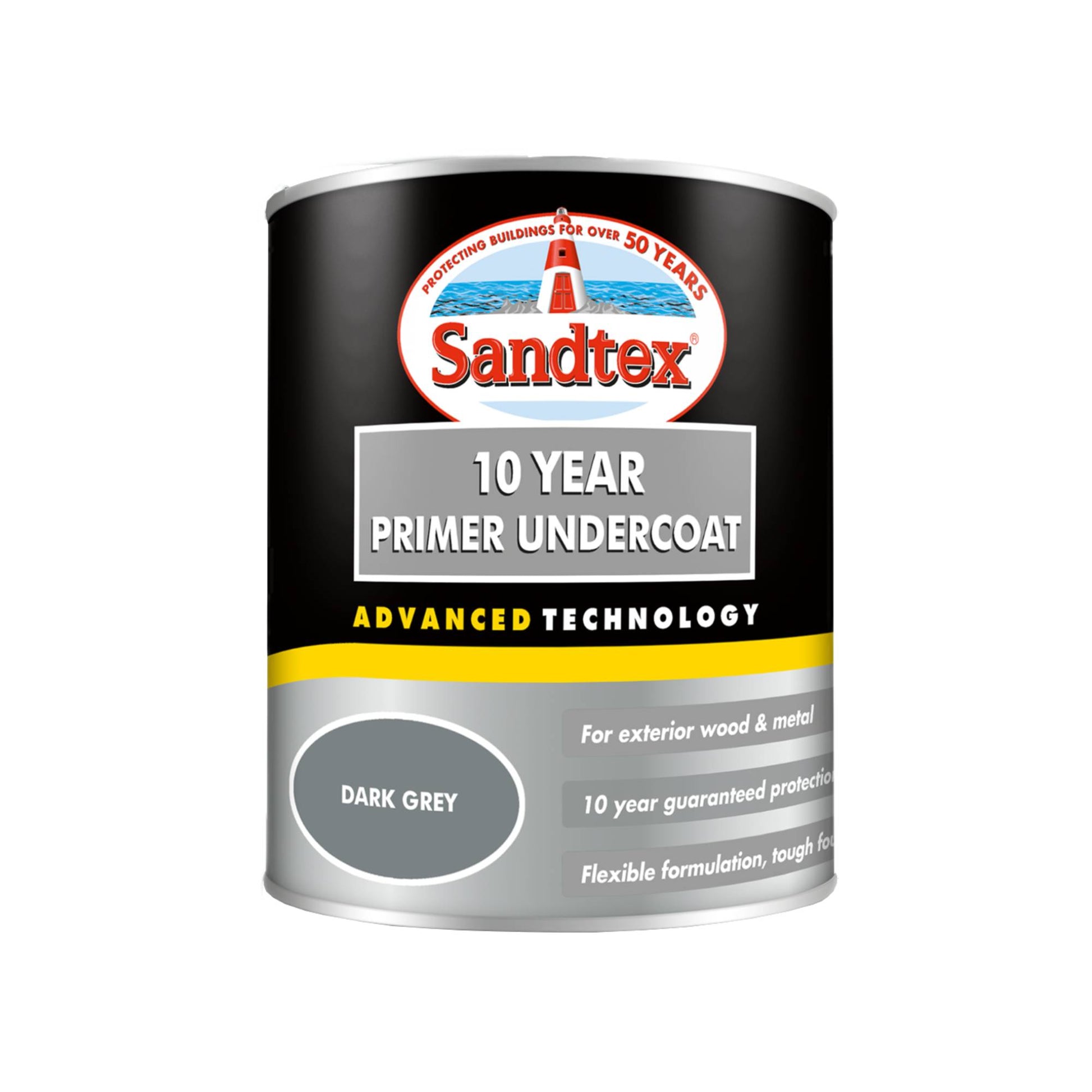 Sandtex 10 Year Primer Undercoat - Dark Grey
