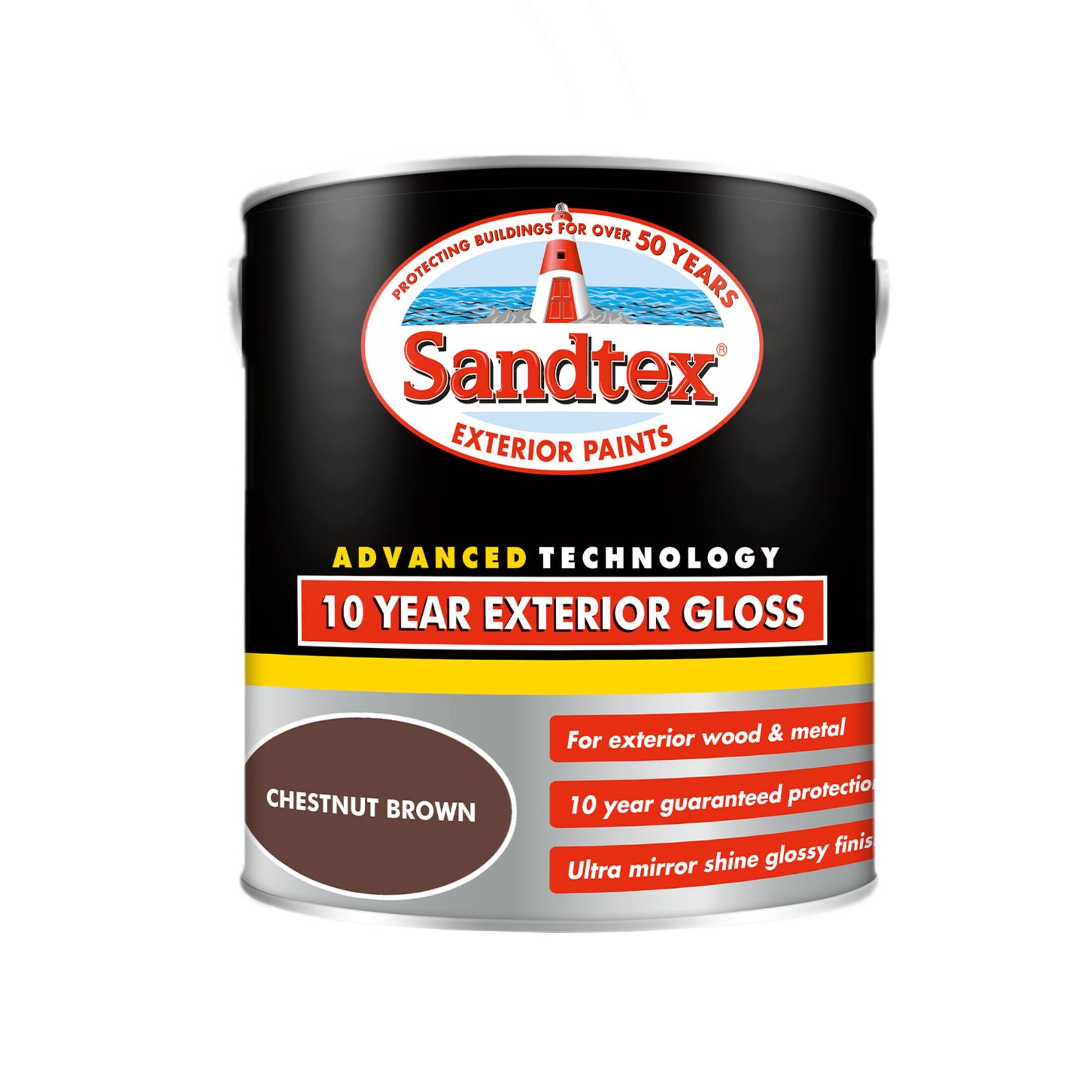 Sandtex 10 Year Exterior Gloss - Chestnut Brown