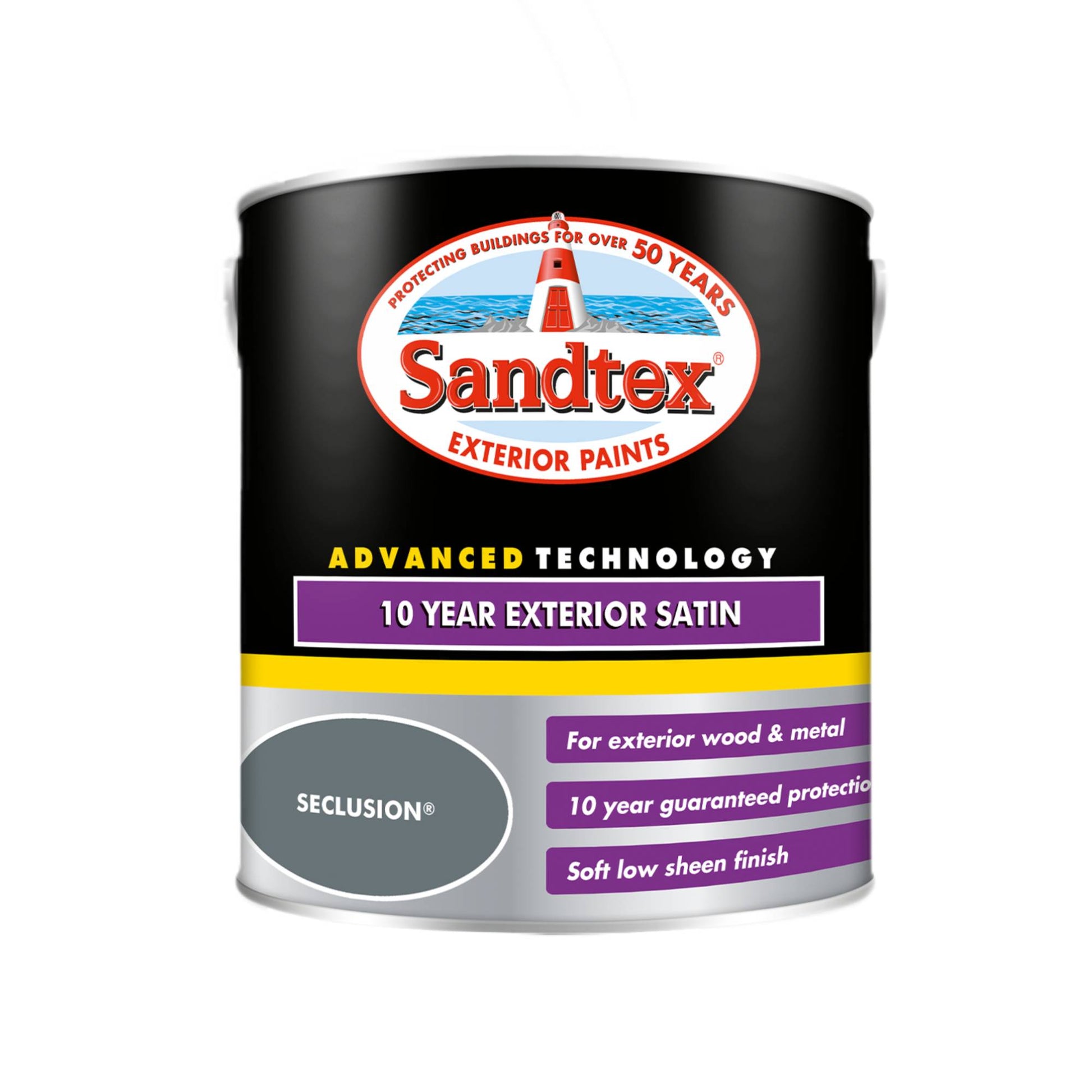 Sandtex 10 Year Exterior Satin Paint - Seclusion
